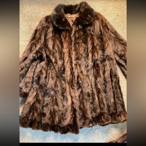 Mink fur coat